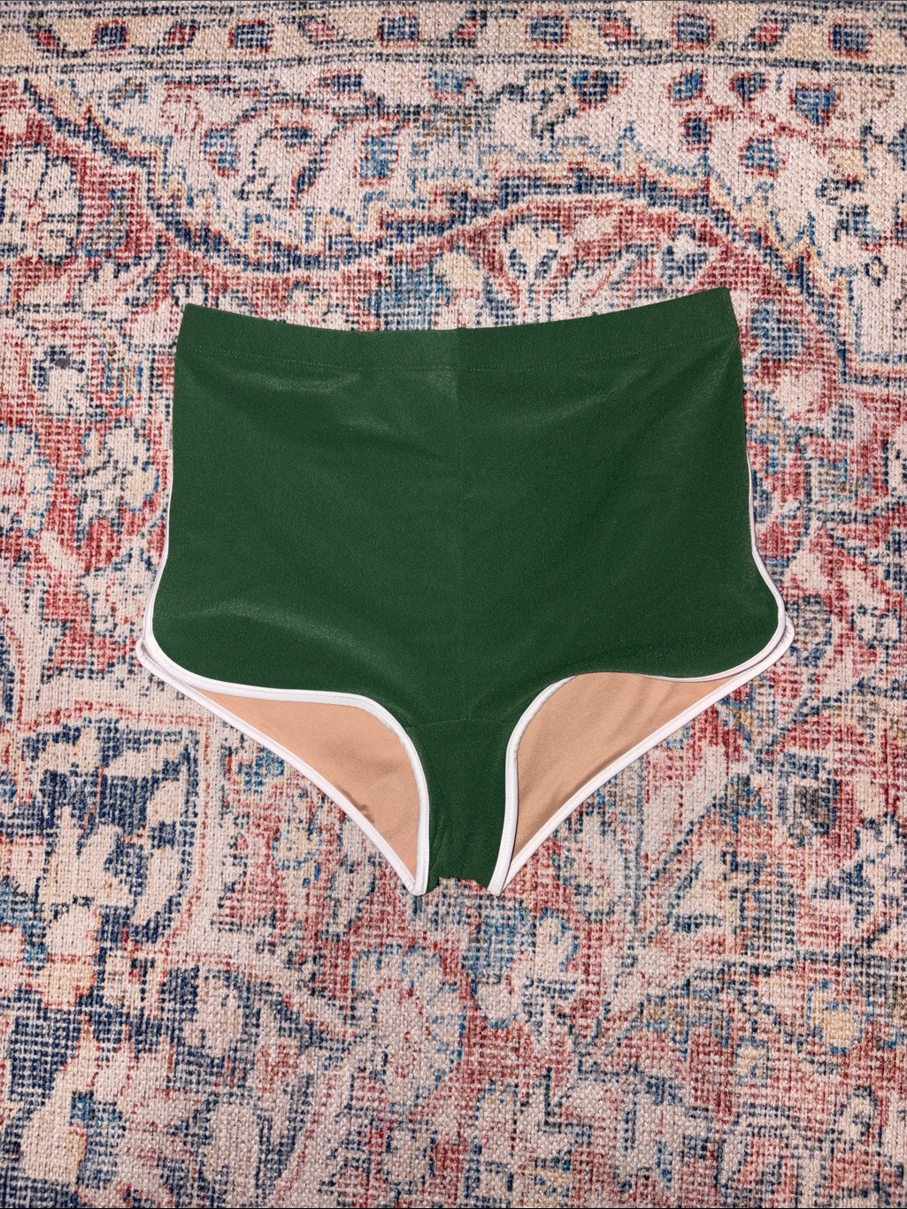 Gnash Swim Towelling Swim Shorts In Bottle Green Sz M Nwt — image 2 of 4
